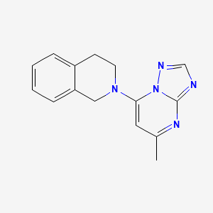 molecular formula C15H15N5 B2975464 2-(5-Methyl-[1,2,4]triazolo[1,5-a]pyrimidin-7-yl)-1,2,3,4-tetrahydroisoquinoline CAS No. 898662-80-1
