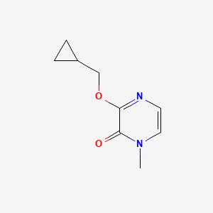 molecular formula C9H12N2O2 B2975468 3-(环丙基甲氧基)-1-甲基-1,2-二氢吡嗪-2-酮 CAS No. 2199601-91-5