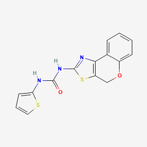 molecular formula C15H11N3O2S2 B2975479 1-(4H-chromeno[4,3-d]thiazol-2-yl)-3-(thiophen-2-yl)urea CAS No. 1207005-92-2