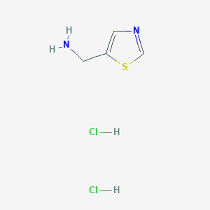 molecular formula C4H8Cl2N2S B2975480 Thiazol-5-ylmethanamine dihydrochloride CAS No. 1215372-00-1; 161805-76-1