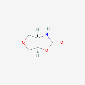 molecular formula C5H7NO3 B2975482 (3aR,6aR)-tetrahydrofuro[3,4-d]oxazol-2(3H)-one CAS No. 30197-56-9