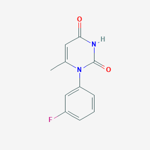 molecular formula C11H9FN2O2 B2975484 1-(3-氟苯基)-6-甲基嘧啶-2,4(1H,3H)-二酮 CAS No. 1242838-97-6