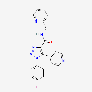 molecular formula C20H15FN6O B2975544 N-ethyl-2-[4-(4-methylphenyl)-3-morpholin-4-yl-1H-pyrazol-1-yl]-N-phenylacetamide CAS No. 1207042-00-9