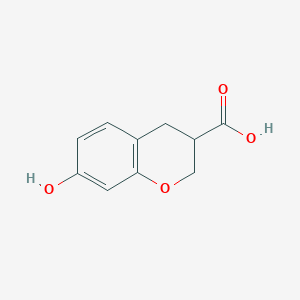 molecular formula C10H10O4 B2975550 7-Hydroxychromane-3-carboxylic acid CAS No. 927802-07-1