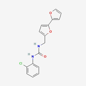 molecular formula C16H13ClN2O3 B2975558 1-([2,2'-Bifuran]-5-ylmethyl)-3-(2-chlorophenyl)urea CAS No. 2188279-54-9
