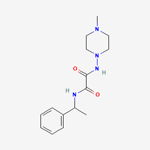 molecular formula C15H22N4O2 B2975560 N1-(4-methylpiperazin-1-yl)-N2-(1-phenylethyl)oxalamide CAS No. 1206991-61-8