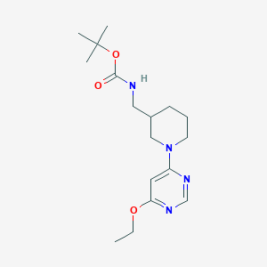 molecular formula C17H28N4O3 B2975591 tert-Butyl ((1-(6-ethoxypyrimidin-4-yl)piperidin-3-yl)methyl)carbamate CAS No. 1353977-46-4