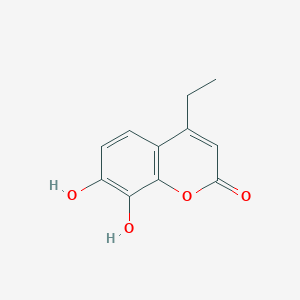 molecular formula C11H10O4 B2975668 4-ethyl-7,8-dihydroxy-2H-chromen-2-one CAS No. 19040-66-5