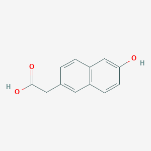 molecular formula C12H10O3 B029757 6-羟基-2-萘乙酸 CAS No. 10441-46-0