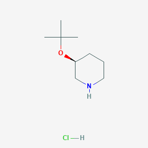 B2975745 (3S)-3-[(2-Methylpropan-2-yl)oxy]piperidine;hydrochloride CAS No. 2243501-53-1