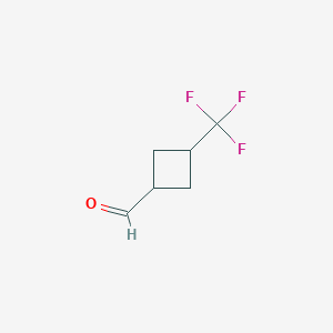 molecular formula C6H7F3O B2975751 3-(Trifluoromethyl)cyclobutane-1-carbaldehyde CAS No. 2091355-32-5