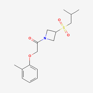 B2975800 1-(3-(Isobutylsulfonyl)azetidin-1-yl)-2-(o-tolyloxy)ethanone CAS No. 1797304-21-2