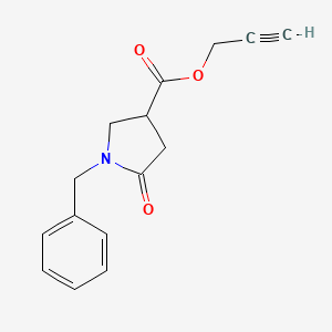 molecular formula C15H15NO3 B2975871 Prop-2-ynyl 1-benzyl-5-oxopyrrolidine-3-carboxylate CAS No. 2380042-17-9