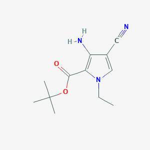 Tert-butyl 3-amino-4-cyano-1-ethylpyrrole-2-carboxylate