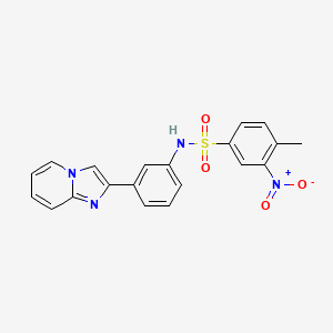 N-(3-imidazo[1,2-a]pyridin-2-ylphenyl)-4-methyl-3-nitrobenzenesulfonamide