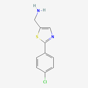 (2-(4-Chlorophenyl)thiazol-5-yl)methanamine