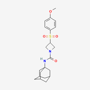 N-(adamantan-1-yl)-3-(4-methoxybenzenesulfonyl)azetidine-1-carboxamide
