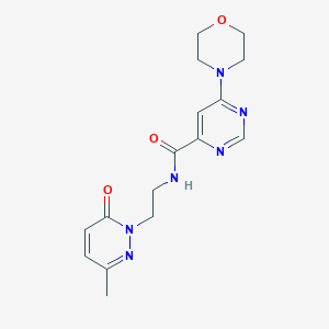 N-(2-(3-methyl-6-oxopyridazin-1(6H)-yl)ethyl)-6-morpholinopyrimidine-4-carboxamide