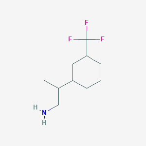 2-[3-(Trifluoromethyl)cyclohexyl]propan-1-amine