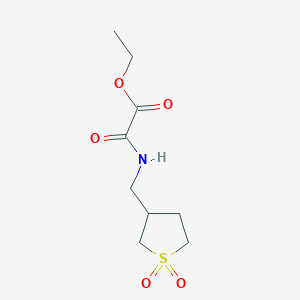 Ethyl 2-(((1,1-dioxidotetrahydrothiophen-3-yl)methyl)amino)-2-oxoacetate