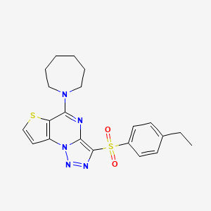 5-Azepan-1-yl-3-[(4-ethylphenyl)sulfonyl]thieno[2,3-e][1,2,3]triazolo[1,5-a]pyrimidine