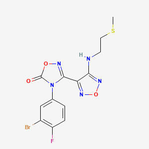molecular formula C13H11BrFN5O3S B2975924 Ido-IN-12 