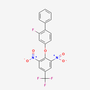 4-[2,6-Dinitro-4-(trifluoromethyl)phenoxy]-2-fluoro-1,1'-biphenyl