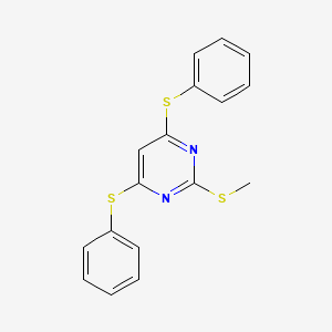 2-(Methylsulfanyl)-4,6-bis(phenylsulfanyl)pyrimidine