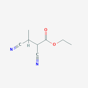molecular formula C8H10N2O2 B2975992 ethyl 2,3-dicyano-3-methylpropanoate CAS No. 13121-23-8