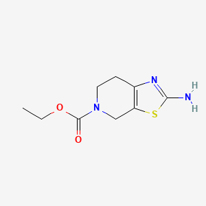 molecular formula C9H13N3O2S B2975994 ethyl 2-amino-6,7-dihydrothiazolo[5,4-c]pyridine-5(4H)-carboxylate CAS No. 74004-44-7