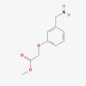 molecular formula C10H13NO3 B2975996 Methyl [3-(aminomethyl)phenoxy]acetate CAS No. 869333-27-7