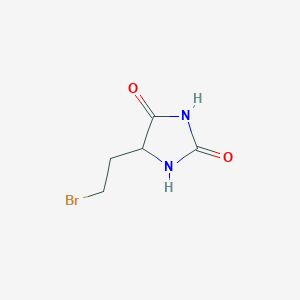 molecular formula C5H7BrN2O2 B029760 5-(2-溴乙基)乙内酰脲 CAS No. 7471-52-5