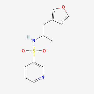 molecular formula C12H14N2O3S B2976158 N-(1-(furan-3-yl)propan-2-yl)pyridine-3-sulfonamide CAS No. 1788843-26-4