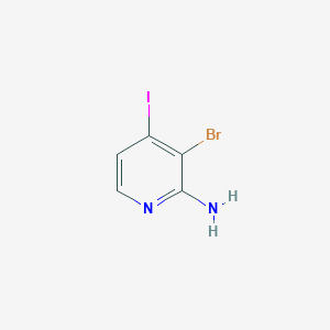 molecular formula C5H4BrIN2 B2976196 3-Bromo-4-iodopyridin-2-amine CAS No. 1240620-44-3
