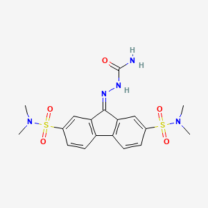 [[2,7-Bis(dimethylsulfamoyl)fluoren-9-ylidene]amino]urea