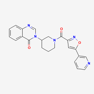 3-(1-(5-(pyridin-3-yl)isoxazole-3-carbonyl)piperidin-3-yl)quinazolin-4(3H)-one