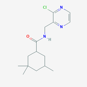 N-[(3-Chloropyrazin-2-yl)methyl]-3,3,5-trimethylcyclohexane-1-carboxamide