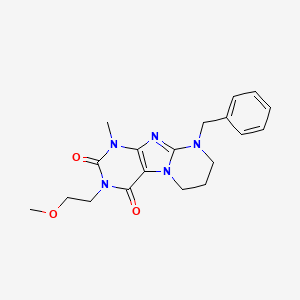9-benzyl-3-(2-methoxyethyl)-1-methyl-6,7,8,9-tetrahydropyrimido[2,1-f]purine-2,4(1H,3H)-dione