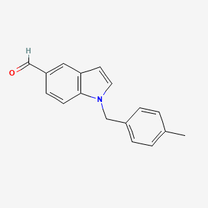 molecular formula C17H15NO B2976276 1-(4-methylbenzyl)-1H-indole-5-carbaldehyde CAS No. 944893-71-4