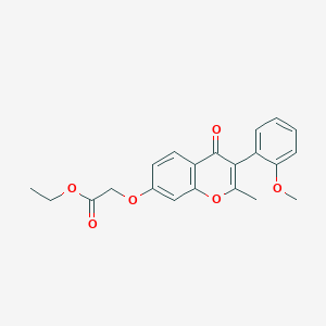 B2976303 ethyl 2-((3-(2-methoxyphenyl)-2-methyl-4-oxo-4H-chromen-7-yl)oxy)acetate CAS No. 610762-56-6