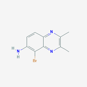 molecular formula C10H10BrN3 B2976346 5-Bromo-2,3-dimethylquinoxalin-6-amine CAS No. 2228327-66-8