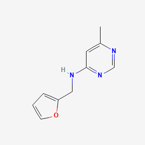 molecular formula C10H11N3O B2976369 N-(furan-2-ylmethyl)-6-methylpyrimidin-4-amine 