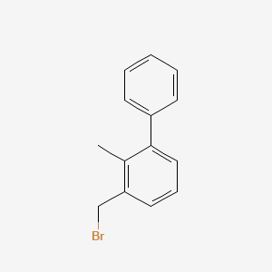 molecular formula C14H13Br B2976463 3-(Bromomethyl)-2-methyl-1,1'-biphenyl CAS No. 116175-22-5