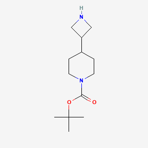 molecular formula C13H24N2O2 B2976484 tert-Butyl 4-(azetidin-3-yl)piperidine-1-carboxylate CAS No. 1314703-47-3