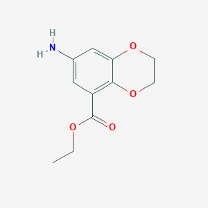 B2976485 Ethyl 7-amino-2,3-dihydro-1,4-benzodioxine-5-carboxylate CAS No. 2248278-10-4