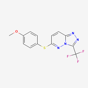 Methyl 4-{[3-(trifluoromethyl)[1,2,4]triazolo[4,3-b]pyridazin-6-yl]sulfanyl}phenyl ether