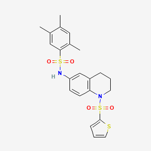 2,4,5-trimethyl-N-[1-(2-thienylsulfonyl)-1,2,3,4-tetrahydroquinolin-6-yl]benzenesulfonamide