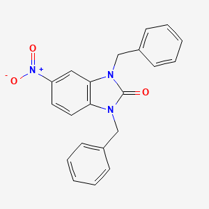 1,3-dibenzyl-5-nitro-1,3-dihydro-2H-benzo[d]imidazol-2-one