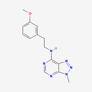 molecular formula C14H16N6O B2976538 N-[2-(3-methoxyphenyl)ethyl]-3-methyl-3H-[1,2,3]triazolo[4,5-d]pyrimidin-7-amine CAS No. 896369-81-6