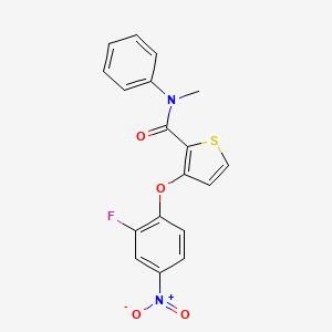 3-(2-fluoro-4-nitrophenoxy)-N-methyl-N-phenylthiophene-2-carboxamide
